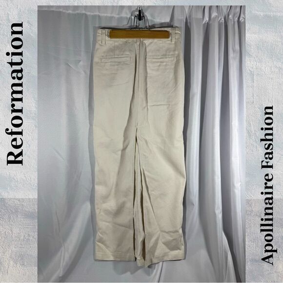 REFORMATION JEANS MYLES MAXI SKIRT IN CREME SIZE 26 NWT - Picture 7 of 7